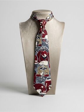 Vintage Snoopy 100% Silk Tie Peanuts 1958